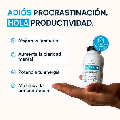 Genius Mind™ - Agudiza la concentración y potencia la energía mental