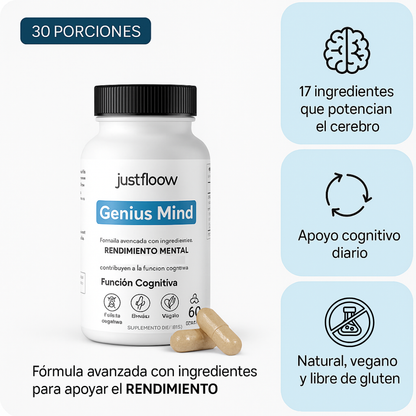 Genius Mind™ - Agudiza la concentración y potencia la energía mental