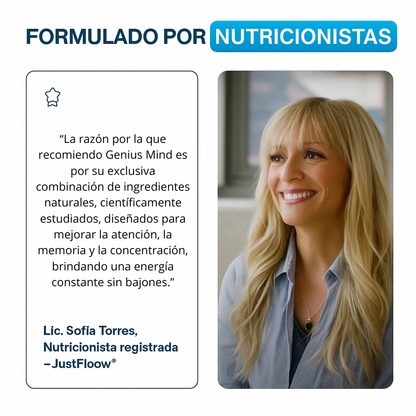 Genius Mind™ - Agudiza la concentración y potencia la energía mental