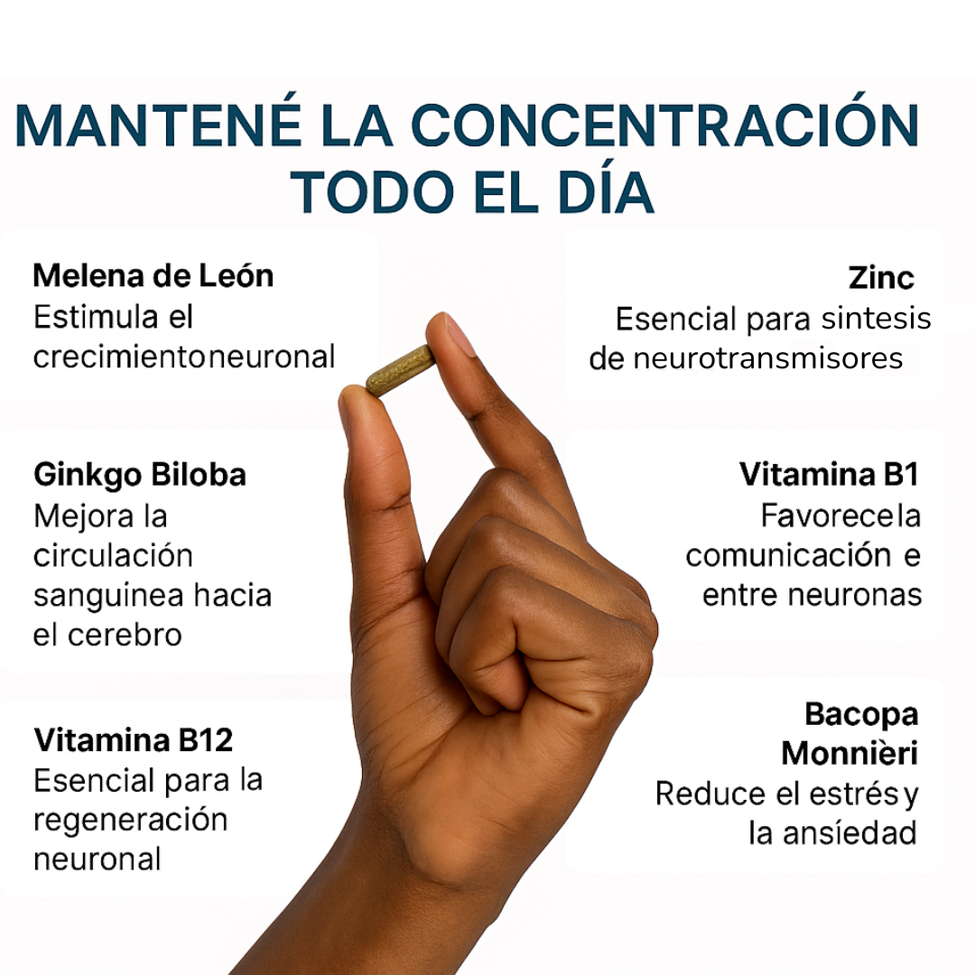 Genius Mind™ - Agudiza la concentración y potencia la energía mental